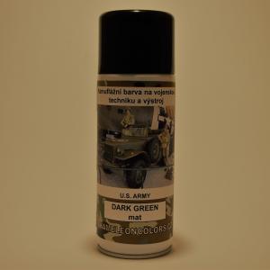 Dark green mat kamuflážní sprej 400ml