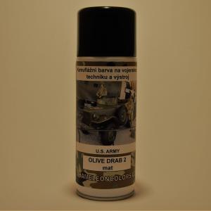 Olive drab (2) mat kamuflážní sprej 400ml