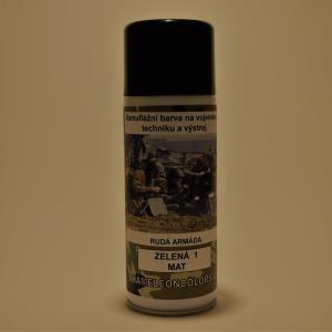 Zelená 1 mat kamuflážní sprej 400ml
